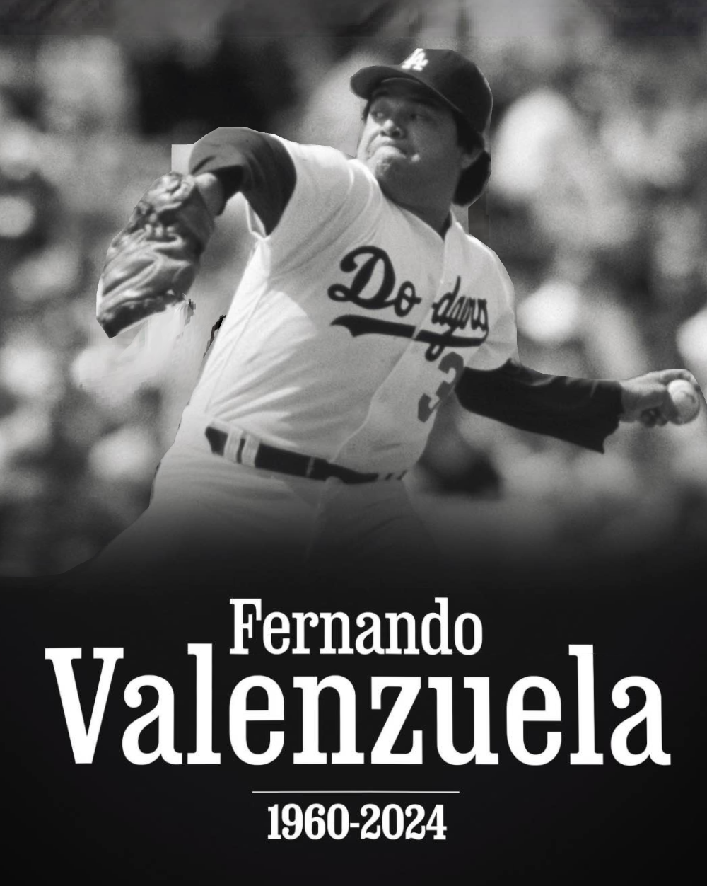 前道奇隊偉大球員費爾南多·巴倫蘇埃拉(Fernando Valenzuela)今天去世，享年63歲。（圖/MLB)